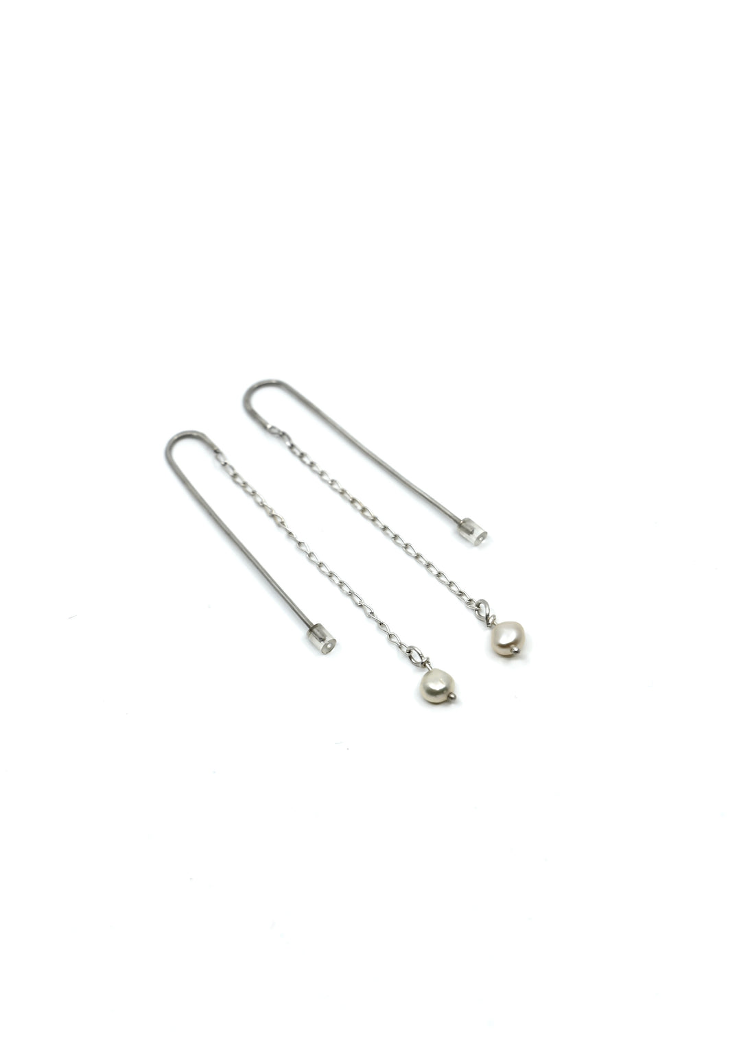 Retiazkové náušnice s riečnymi perlami - Ag 925/1000